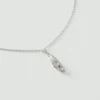 Alba Silver Cardamom Pod Necklace