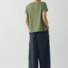 Alda Stripe Cotton Easy Tee