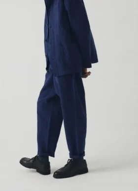 Alfie Garment Dyed Herringbone Pants