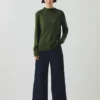 Aster High Neck Wool Lyocell Tee