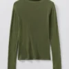 Aster High Neck Wool Lyocell Tee