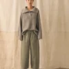 Barrel Leg Organic Cord Pants