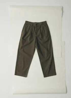 Bill Cotton Canvas Wide Leg Pants