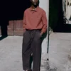 Bill Cotton Canvas Wide Leg Pants