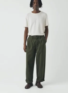 Bill Cotton Canvas Wide Leg Pants