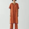 Bistrot Check Cotton Kaftan