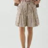 Block Print Sorbet Stripe Shorts