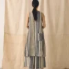 Bolster Stripe Linen Shift Dress
