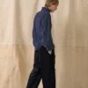 Brushed Cotton High Neck Lounge Top