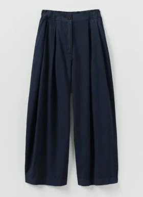 Carys Cotton Linen Canvas Wide Leg Pants