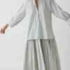 Catrin Cotton Striped Shirt