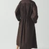 Contrast Smocked Cotton Dress