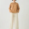 Corinne Cotton Linen Wide Leg Pants