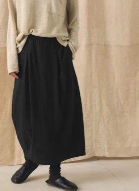 Cotton Jersey Pull On Skirt