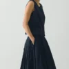 Cotton Linen Poplin Sleeveless Top