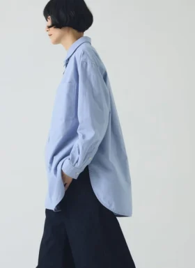 Cotton Oxford Oversized Long Shirt