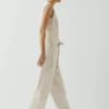 Cotton Twill Belted Pants