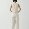 Cotton Twill Belted Pants