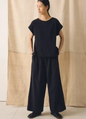 Crinkle Cotton Gauze Top