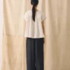 Crinkle Cotton Gauze Top