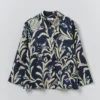 Crockery Print Boxy Shirt