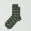 Diamond Jacquard Wool Socks