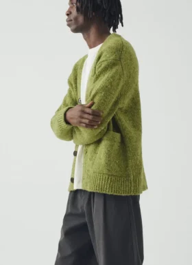 Donegal Wool V-Neck Cardigan
