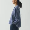 Embroidered Cotton Linen Chambray Shirt
