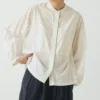 Embroidered Cotton Voile Shirt