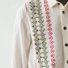 Embroidered Cross Stitch Cotton Shirt