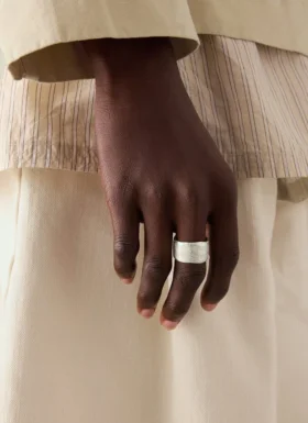 Emily Nixon Sculptural Rock Ring