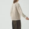 Fan Stitch Wool Cotton Sweater