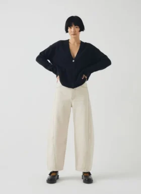 Ffion Wool Cashmere Boxy Cardigan