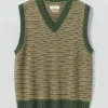 Fine Stripe Wool Cotton Tank