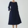 Freya Indigo Twill Dress