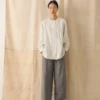 Garment Dyed Linen Chef Shirt