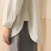Garment Dyed Linen Chef Shirt