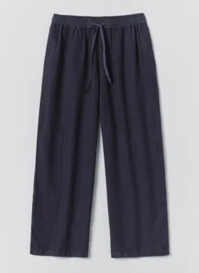 Garment Dyed Linen Drawstring Pants