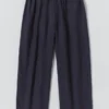 Garment Dyed Linen Drawstring Pants