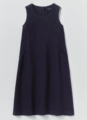 Garment Dyed Linen Shift Dress