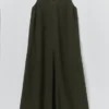 Garment Dyed Linen Sleeveless Dress