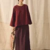 Garment Dyed Linen Top