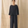 Garment Dyed Linen Top