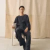 Garment Dyed Linen Top