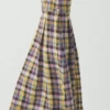 Gelato Check Linen Dress