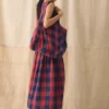 Gingham Check Linen Bag