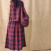 Gingham Check Linen Skirt