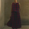 Gingham Check Linen Tank