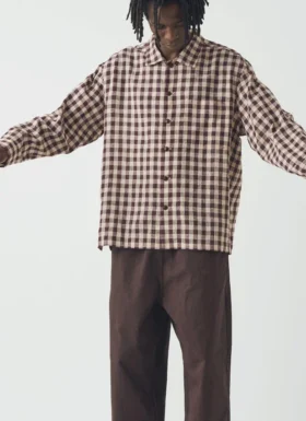 Gingham Cotton Linen Shirt