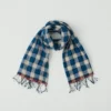 Gingham Gauzy Cotton Scarf